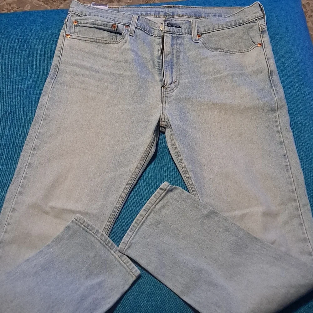 Men Levi's Blue Straight Jeans Classic Denim 510.  W34 L30 - Picture 3 of 5
